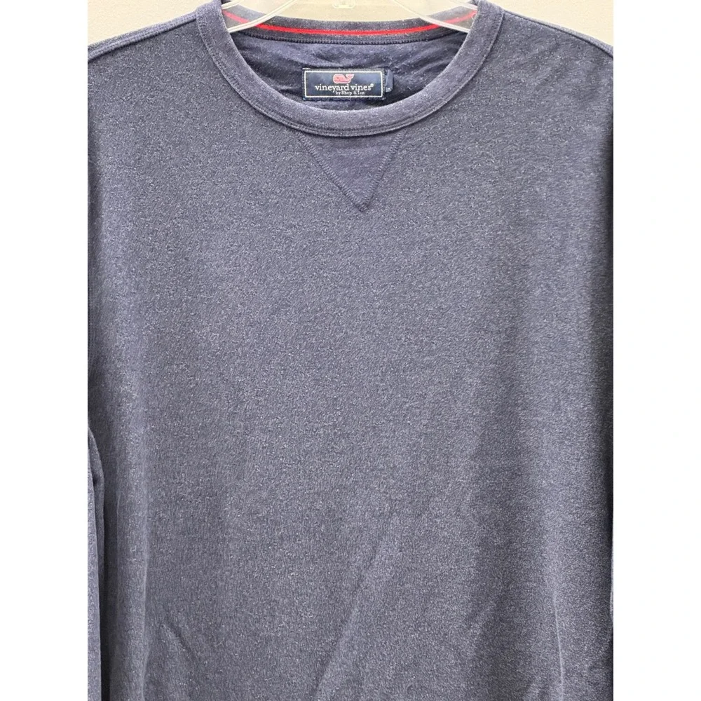 Vineyard Vines Long Sleeve Crewneck Pullover Top Mens Med Nautical Navy Preppy